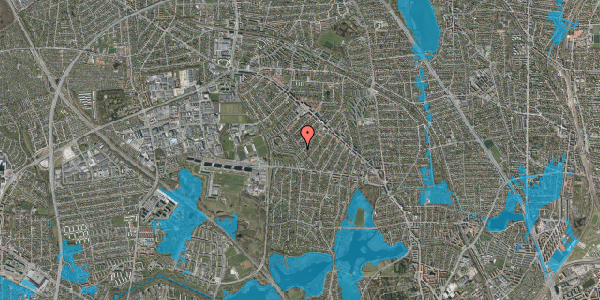 Oversvømmelsesrisiko fra vandløb på Marienborg Alle 37, 2860 Søborg