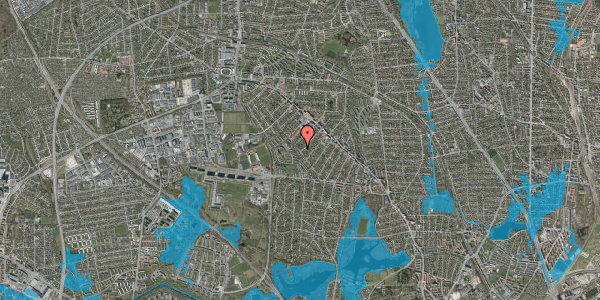 Oversvømmelsesrisiko fra vandløb på Marienborg Alle 42, 2860 Søborg