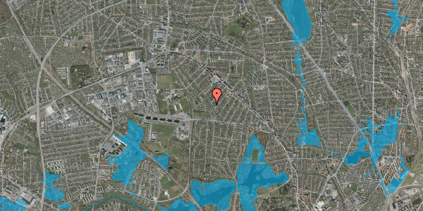 Oversvømmelsesrisiko fra vandløb på Marienborg Alle 43, 2860 Søborg