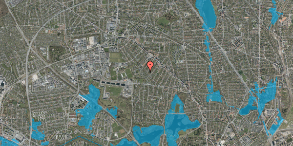 Oversvømmelsesrisiko fra vandløb på Marienborg Alle 47, 2860 Søborg