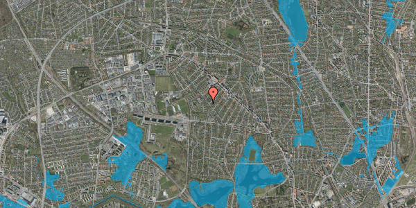 Oversvømmelsesrisiko fra vandløb på Marienborg Alle 51, 2860 Søborg