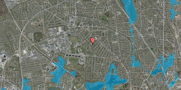 Oversvømmelsesrisiko fra vandløb på Marienborg Alle 81A, 2860 Søborg