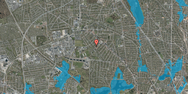 Oversvømmelsesrisiko fra vandløb på Marienborg Alle 89B, 2860 Søborg