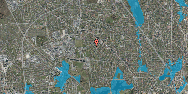 Oversvømmelsesrisiko fra vandløb på Marienborg Alle 91A, 2860 Søborg