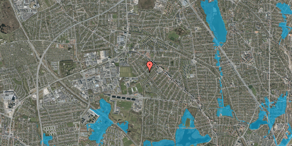 Oversvømmelsesrisiko fra vandløb på Marienborg Alle 107, 2860 Søborg