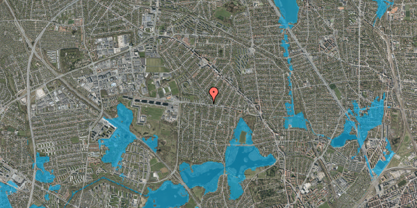 Oversvømmelsesrisiko fra vandløb på Marienborg Park 1, 2860 Søborg