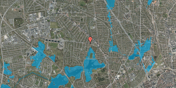 Oversvømmelsesrisiko fra vandløb på Mosevej 2, st. tv, 2860 Søborg