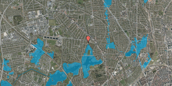 Oversvømmelsesrisiko fra vandløb på Mosevej 13, st. tv, 2860 Søborg