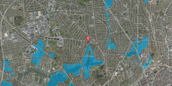 Oversvømmelsesrisiko fra vandløb på Mosevej 16, 1. th, 2860 Søborg