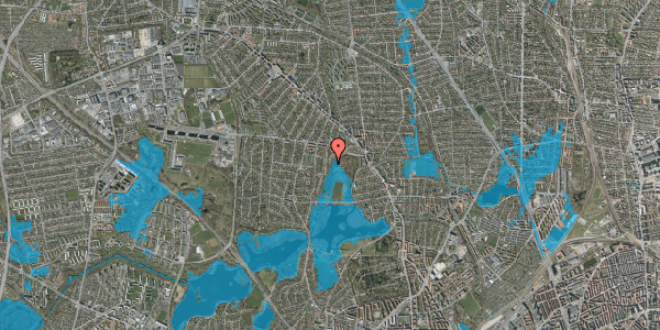 Oversvømmelsesrisiko fra vandløb på Mosevej 31A, 2860 Søborg