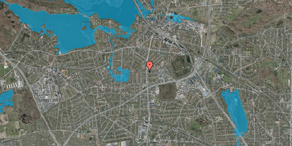 Oversvømmelsesrisiko fra vandløb på Møllestien 1, 2800 Kongens Lyngby
