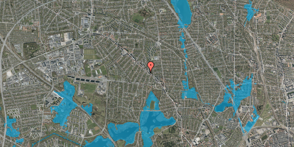 Oversvømmelsesrisiko fra vandløb på Niels Bohrs Alle 6, 2860 Søborg