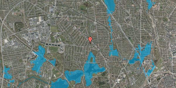 Oversvømmelsesrisiko fra vandløb på Niels Bohrs Alle 19, 2860 Søborg