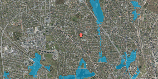 Oversvømmelsesrisiko fra vandløb på Niels Finsens Alle 46, 2860 Søborg