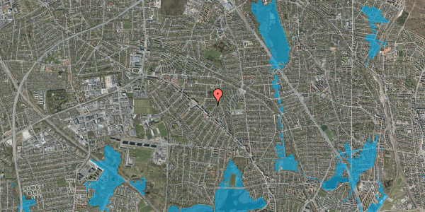 Oversvømmelsesrisiko fra vandløb på Niels Finsens Alle 51, 2860 Søborg