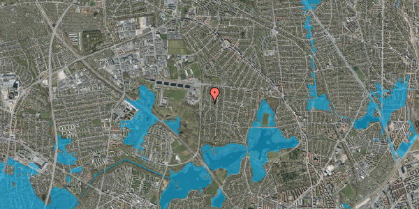 Oversvømmelsesrisiko fra vandløb på Nordtoftevej 41, 2860 Søborg