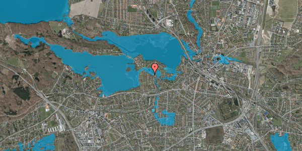 Oversvømmelsesrisiko fra vandløb på Nybro Vænge 5, 2800 Kongens Lyngby