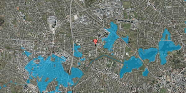 Oversvømmelsesrisiko fra vandløb på Onsbjerg Alle 9, 2860 Søborg