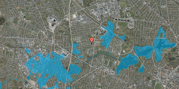 Oversvømmelsesrisiko fra vandløb på Onsbjerg Alle 17, 2860 Søborg
