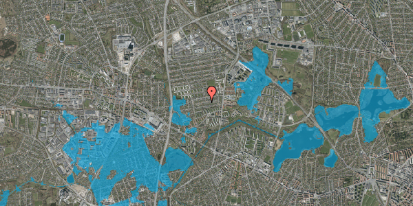 Oversvømmelsesrisiko fra vandløb på Onsbjerg Alle 29, 2860 Søborg
