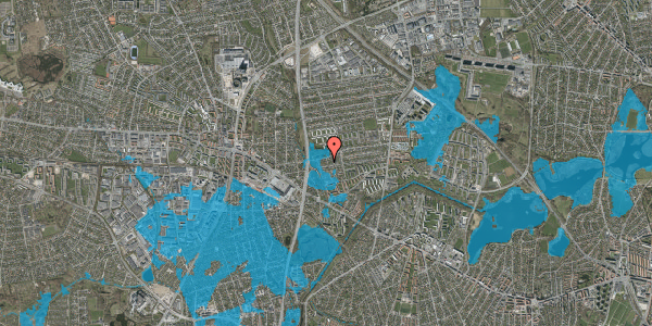Oversvømmelsesrisiko fra vandløb på Roslev Alle 3, 2860 Søborg