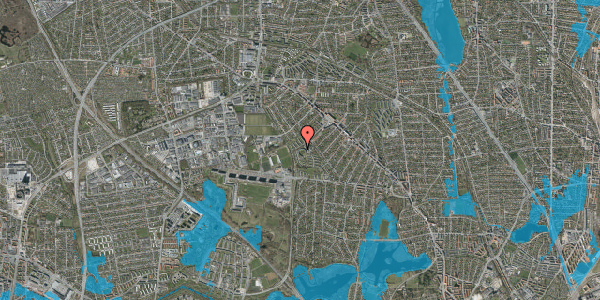 Oversvømmelsesrisiko fra vandløb på Rundgården 22, 1. th, 2860 Søborg