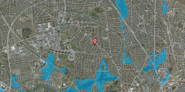 Oversvømmelsesrisiko fra vandløb på Runebergs Alle 18, 2860 Søborg