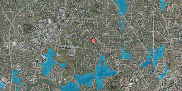 Oversvømmelsesrisiko fra vandløb på Runebergs Alle 35, 2860 Søborg