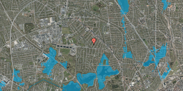 Oversvømmelsesrisiko fra vandløb på Runebergs Alle 44, 2860 Søborg