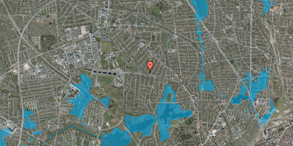 Oversvømmelsesrisiko fra vandløb på Runebergs Alle 48, st. th, 2860 Søborg