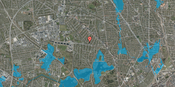 Oversvømmelsesrisiko fra vandløb på Runebergs Alle 49, 2860 Søborg