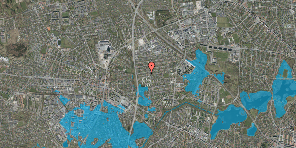 Oversvømmelsesrisiko fra vandløb på Rybjerg Alle 83, 2860 Søborg
