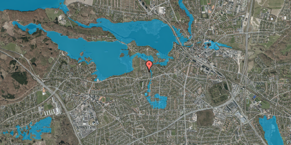 Oversvømmelsesrisiko fra vandløb på Sandkrogen 78, 2800 Kongens Lyngby