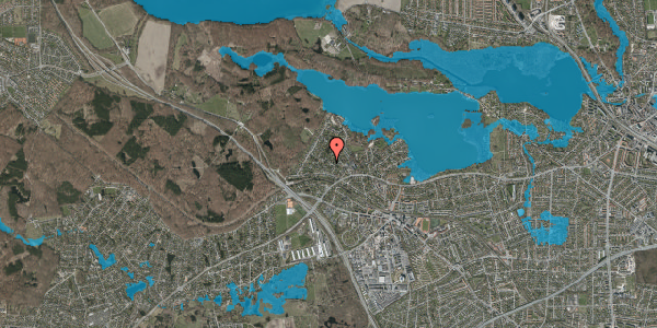 Oversvømmelsesrisiko fra vandløb på Skråvej 7, 2880 Bagsværd