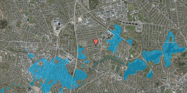 Oversvømmelsesrisiko fra vandløb på Stavnsbjerg Alle 34, 2860 Søborg