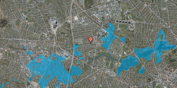 Oversvømmelsesrisiko fra vandløb på Stavnsbjerg Alle 36, 2860 Søborg