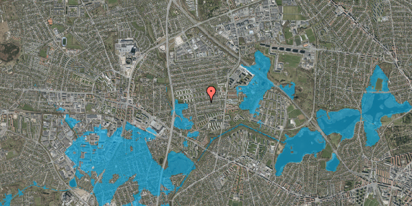 Oversvømmelsesrisiko fra vandløb på Stavnsbjerg Alle 39, 2860 Søborg