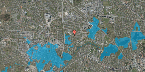 Oversvømmelsesrisiko fra vandløb på Stavnsbjerg Alle 63, 2860 Søborg