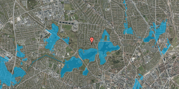 Oversvømmelsesrisiko fra vandløb på Sydtoftevej 7, 2860 Søborg