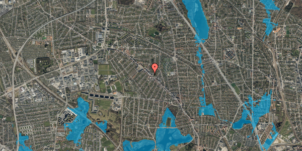 Oversvømmelsesrisiko fra vandløb på Søborg Hovedgade 92, st. mf, 2860 Søborg