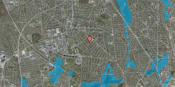 Oversvømmelsesrisiko fra vandløb på Søborg Parkalle 114, 2860 Søborg