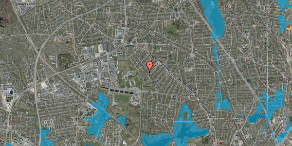 Oversvømmelsesrisiko fra vandløb på Søborg Parkalle 170, 1. tv, 2860 Søborg
