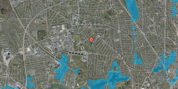 Oversvømmelsesrisiko fra vandløb på Søborg Parkalle 204, 1. th, 2860 Søborg