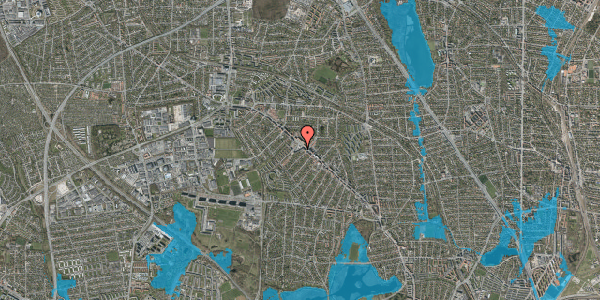 Oversvømmelsesrisiko fra vandløb på Søborg Torv 3, 2. 2137, 2860 Søborg