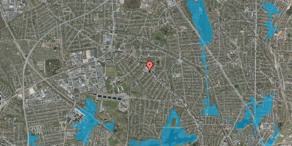 Oversvømmelsesrisiko fra vandløb på Søborg Torv 7, 1. 2195, 2860 Søborg