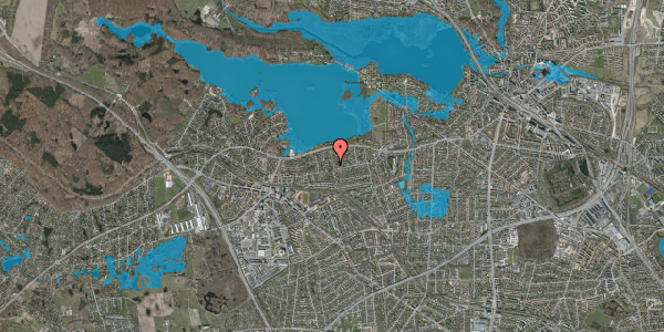 Oversvømmelsesrisiko fra vandløb på Søhuse 3, 2880 Bagsværd
