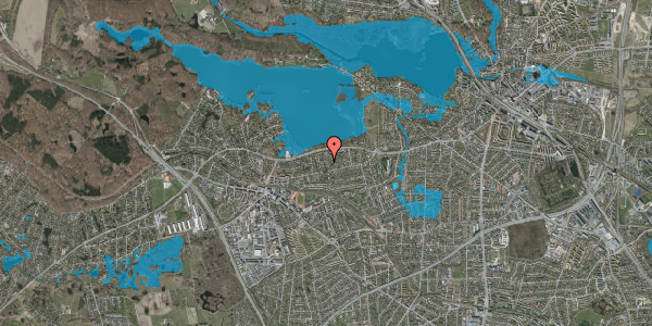 Oversvømmelsesrisiko fra vandløb på Søhuse 9, 2880 Bagsværd
