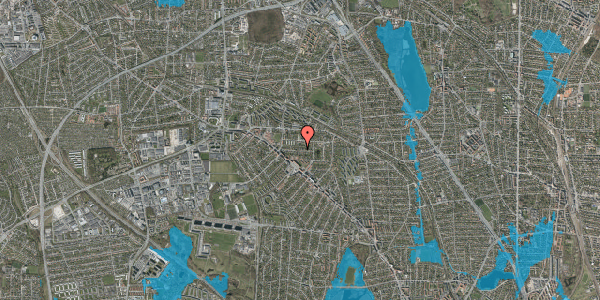 Oversvømmelsesrisiko fra vandløb på Tolstojs Alle 35A, 1. mf, 2860 Søborg