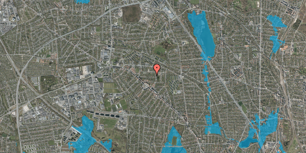 Oversvømmelsesrisiko fra vandløb på Tolstojs Alle 45, 2860 Søborg