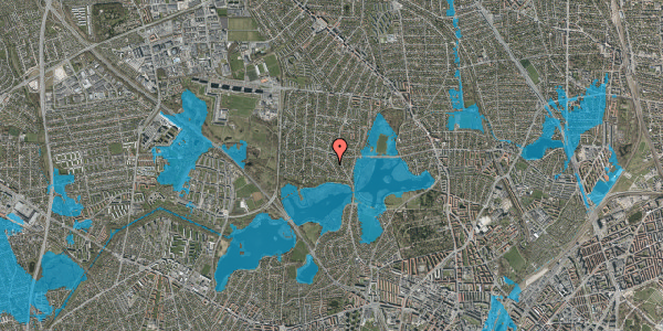 Oversvømmelsesrisiko fra vandløb på Tværmarksvej 15, 2860 Søborg